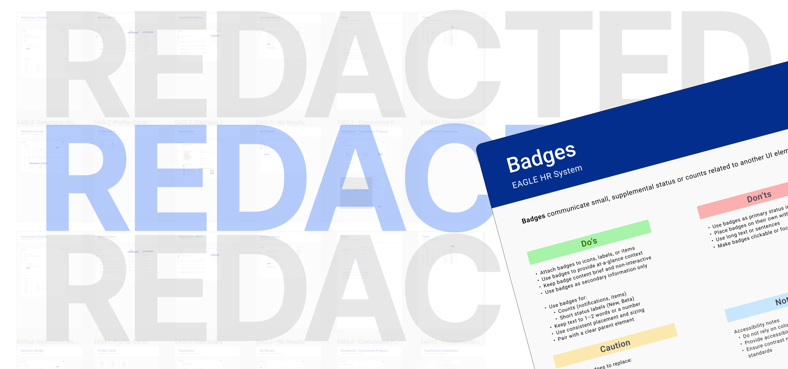 EAGLE Design System — badges component documentation